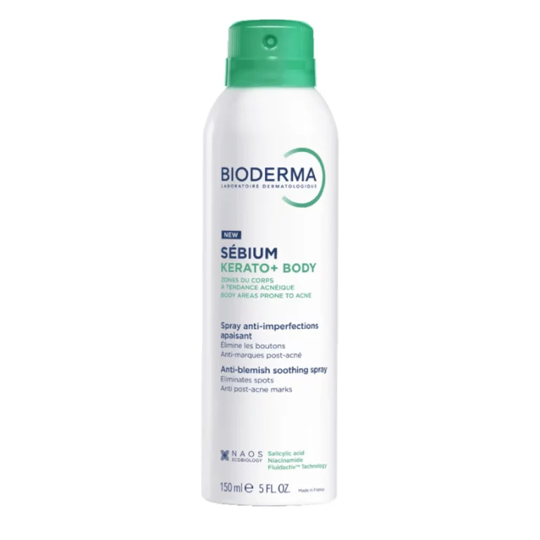 اسپری ضد جوش بایودرما مدل Sébium Kerato+ Body حجم 150ml
