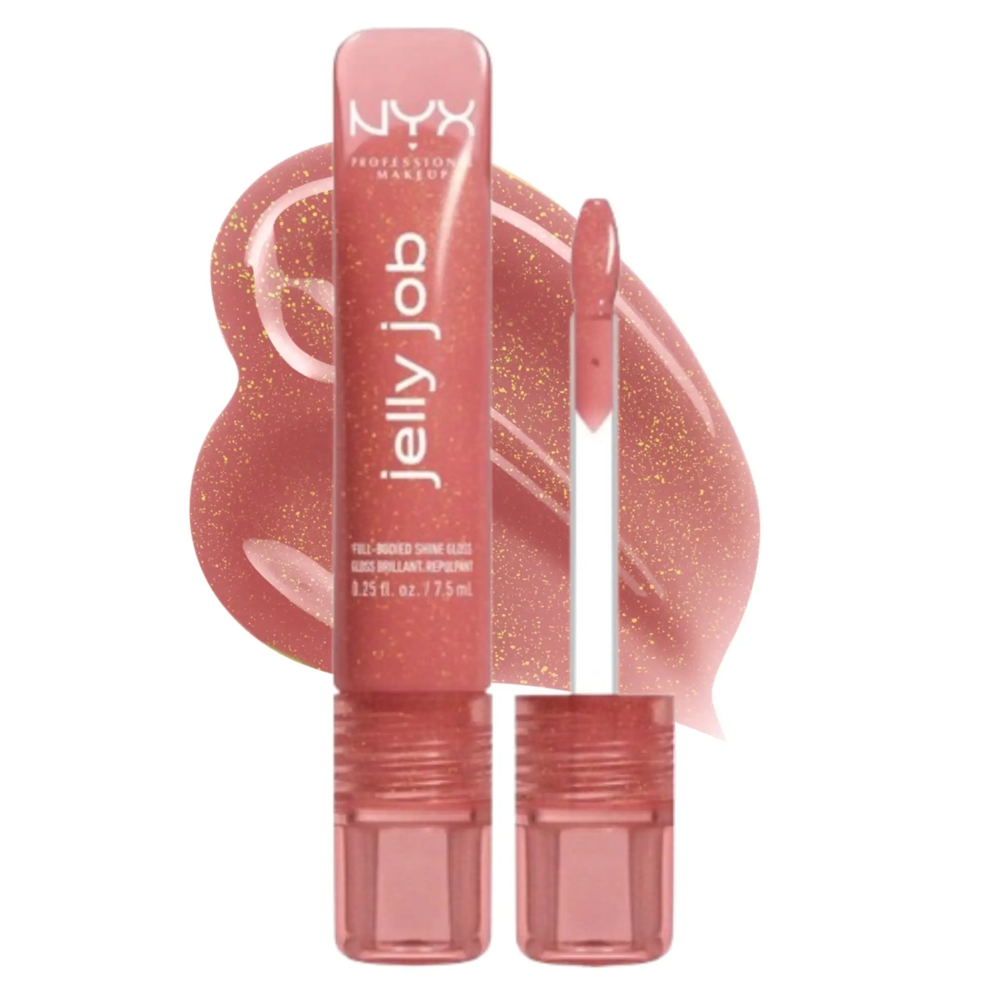 لیپ گلاس نیکس مدل Jelly Job رنگ Honey It's Jelly شماره 05 حجم 7.5ml