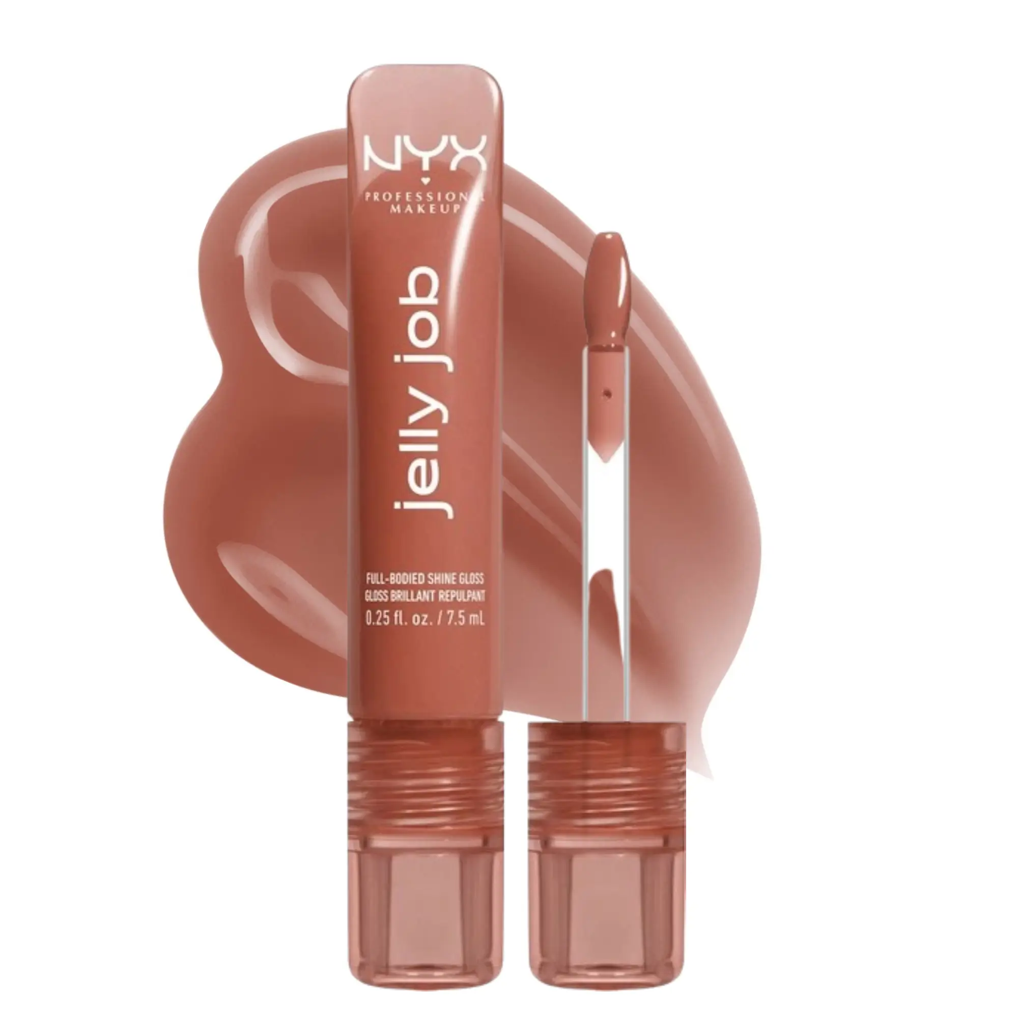 لیپ گلاس نیکس مدل Jelly Job رنگ Toast N' Jelly شماره 04 حجم 7.5ml