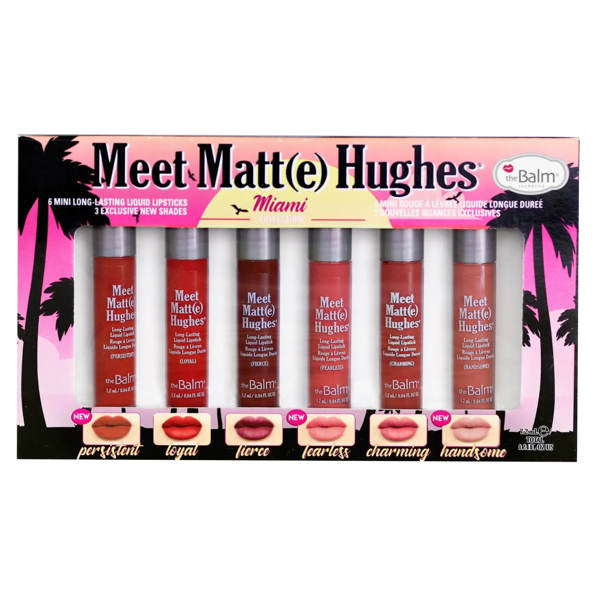 ست رژ لب مایع دبالم مدل Meet Matt(e) Hughes Miami تراول سایز