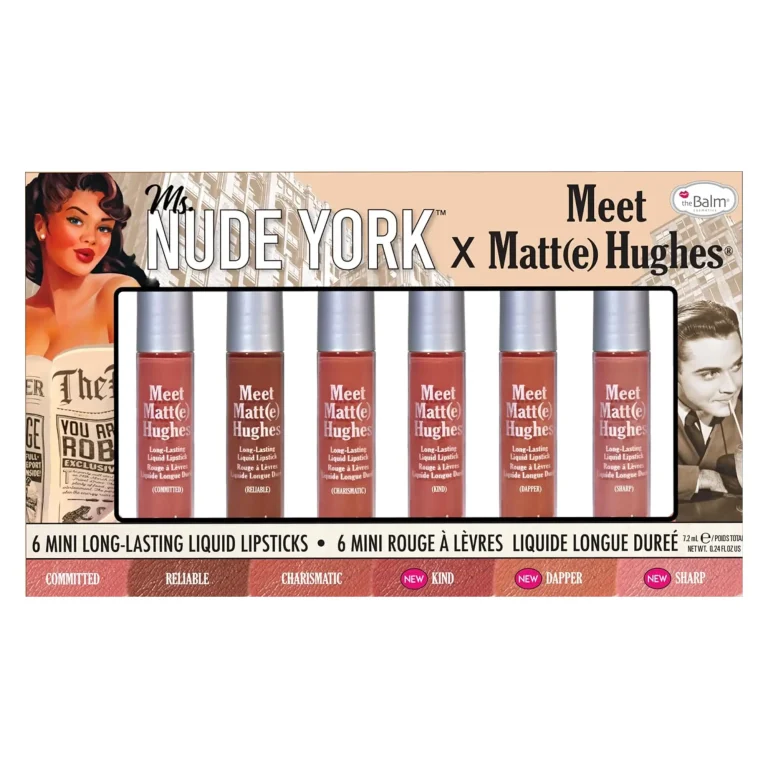 ست رژ لب مایع دبالم مدل Meet Matt(e) Hughes Ms.Nude York تراول سایز