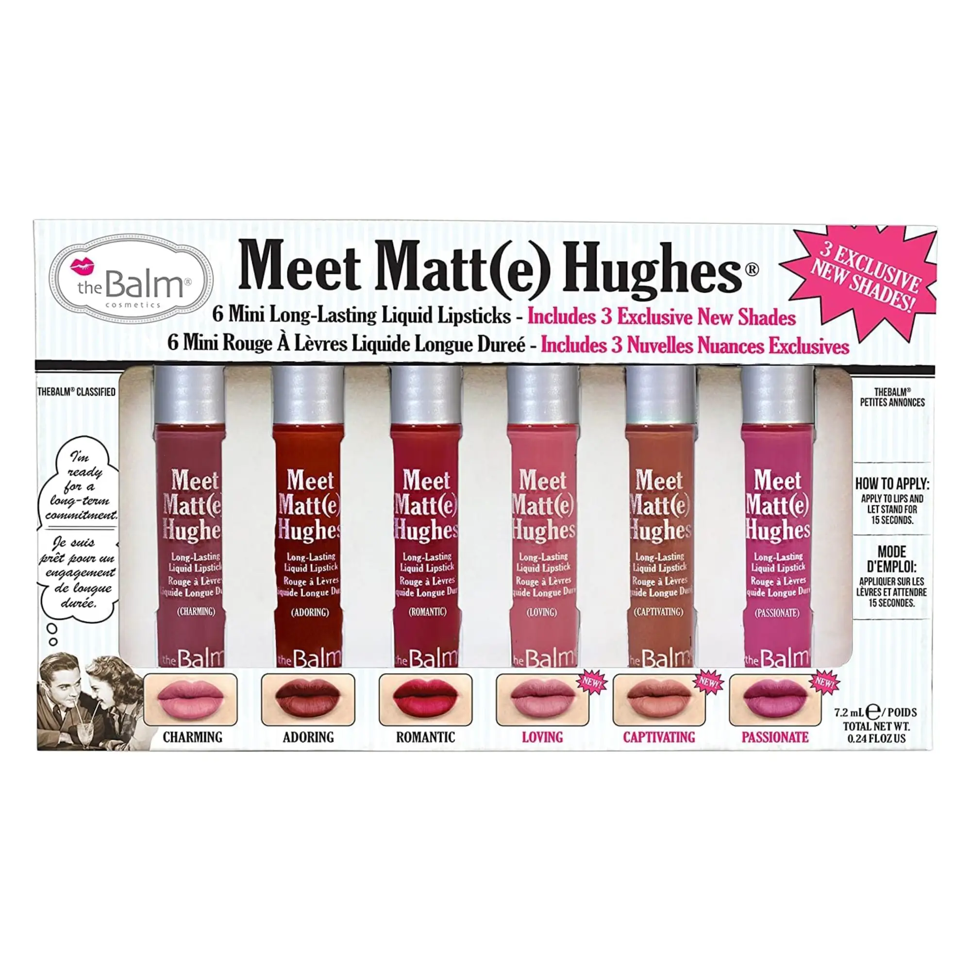 ست رژ لب مایع دبالم مدل Meet Matt(e) Hughes 3 Exclusive New Shades تراول سایز