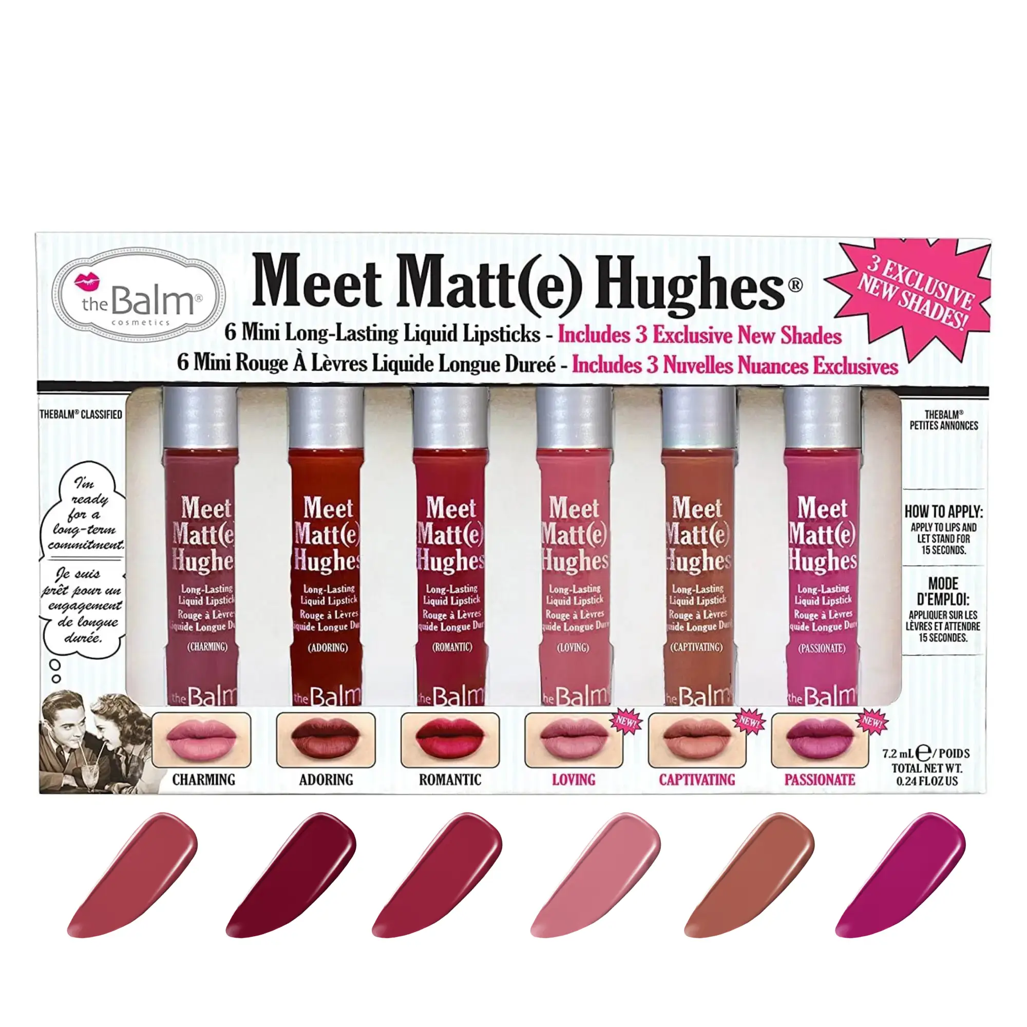 ست رژ لب مایع دبالم مدل Meet Matt(e) Hughes 3 Exclusive New Shades تراول سایز