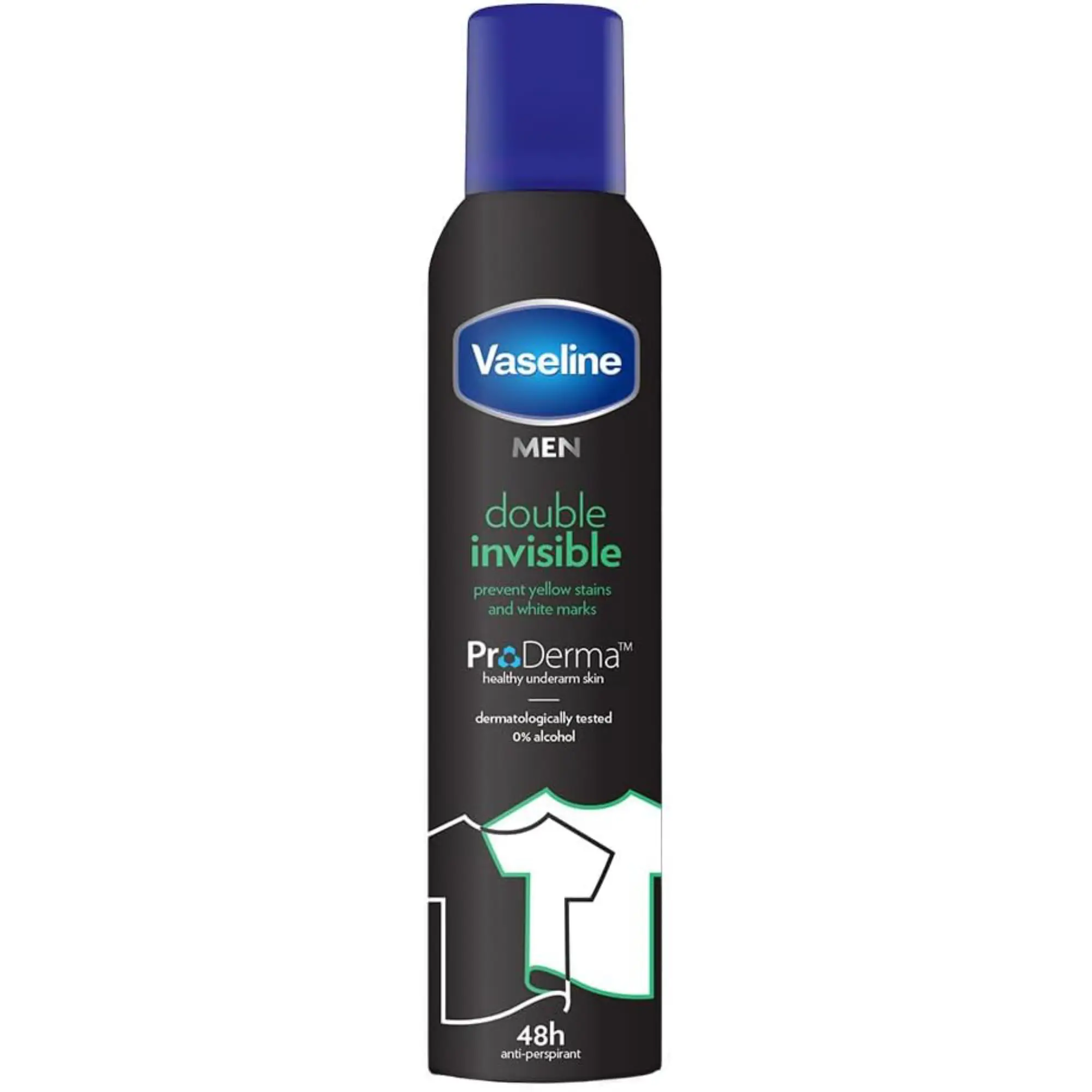 اسپری ضد تعریق مردانه وازلین مدل Double Invisible حجم 250ml