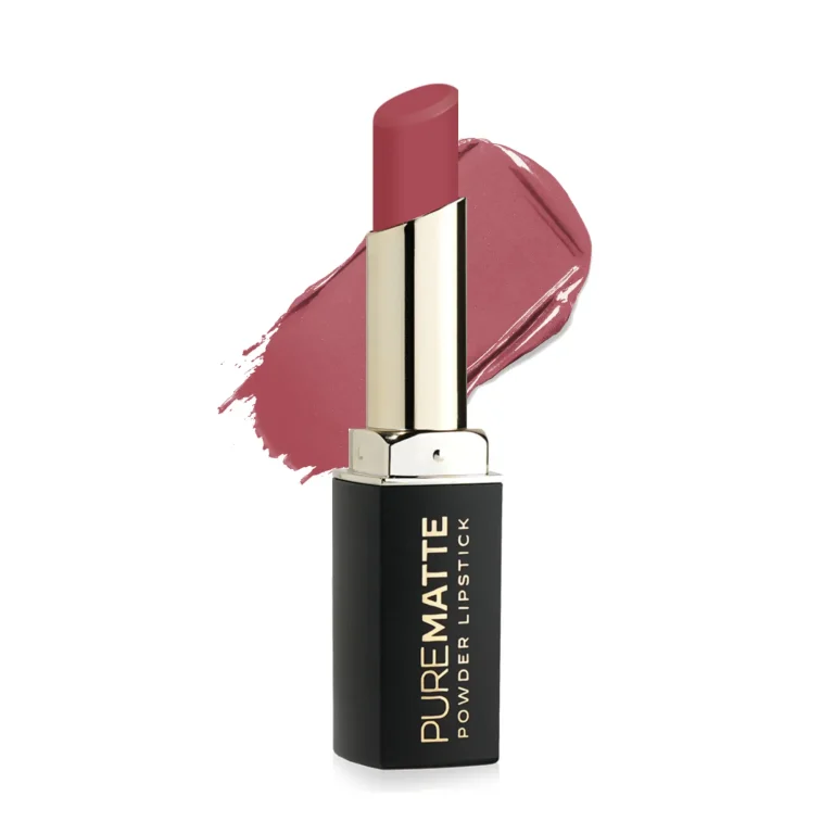 رژ لب جامد گلدن رز مدل Pure Matte Powder شماره 124