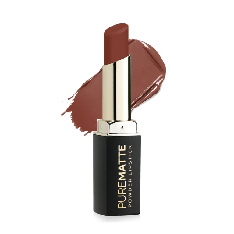 رژ لب جامد گلدن رز مدل Pure Matte Powder شماره 128