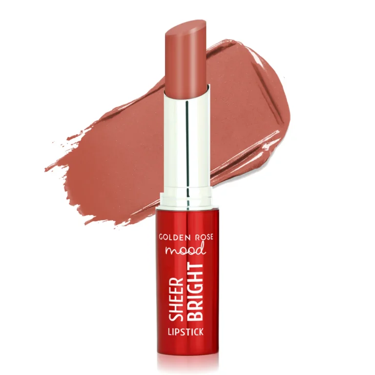 رژ لب گلدن رز مدل Mood Sheer Bright رنگ Nude Glow شماره 101