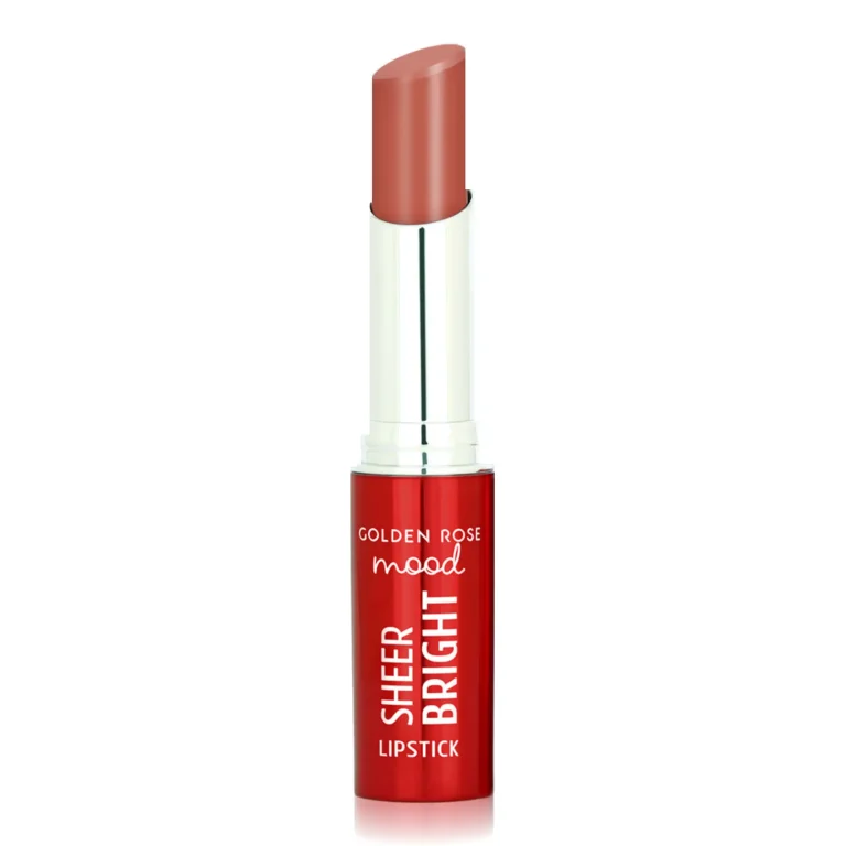 رژ لب گلدن رز مدل Mood Sheer Bright رنگ Nude Glow شماره 101