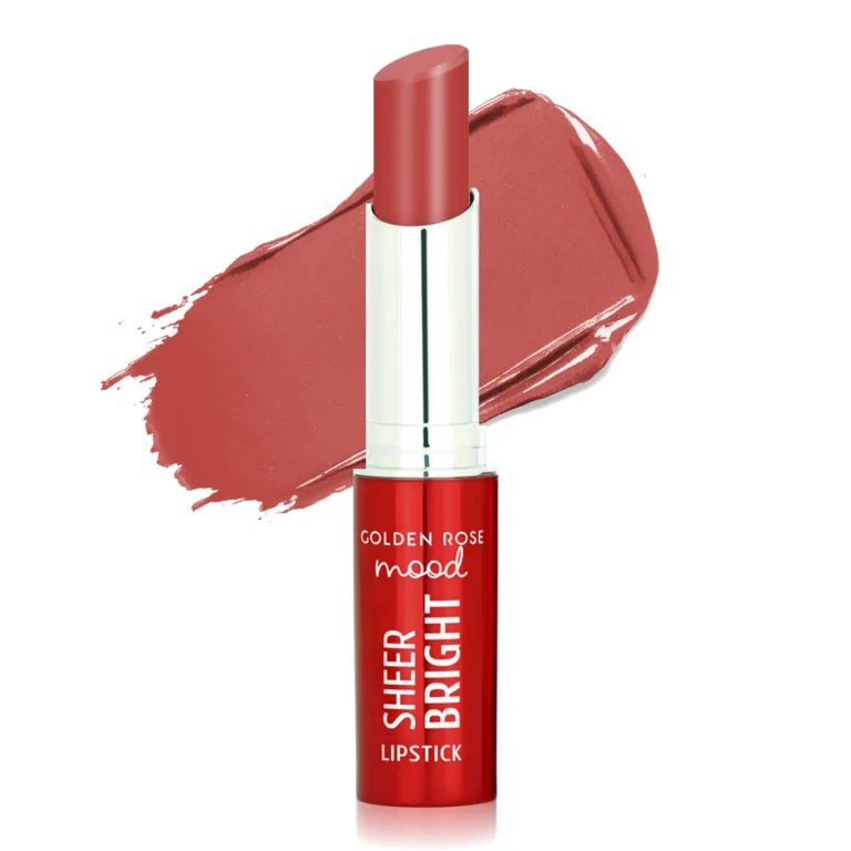 رژ لب گلدن رز مدل Mood Sheer Bright رنگ Peach Bliss شماره 102