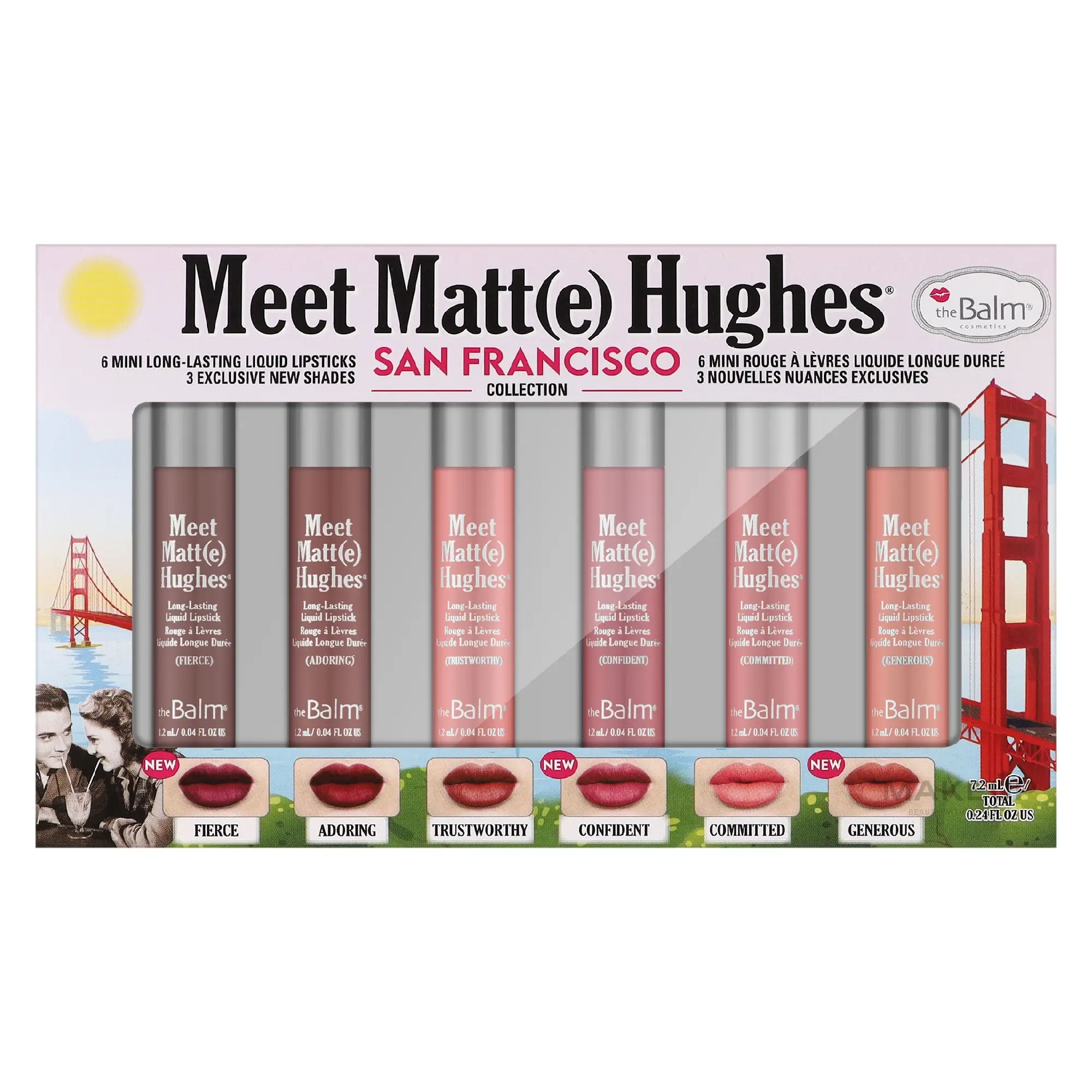 ست رژ لب مایع دبالم مدل Meet Matt(e) Hughes San Francisco تراول سایز
