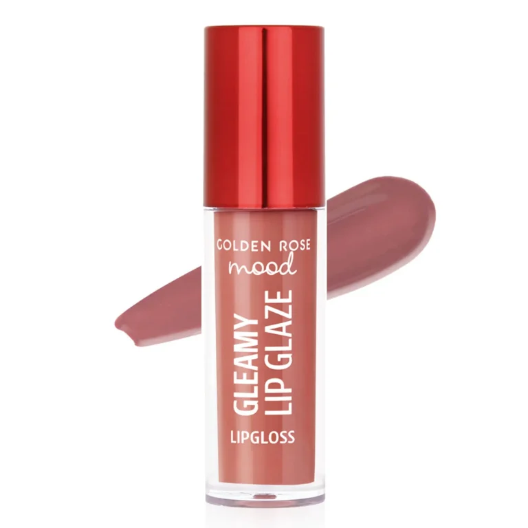 لیپ گلاس گلدن رز مدل Mood Gleamy Lip Glaze رنگ Peachy Nude شماره 202