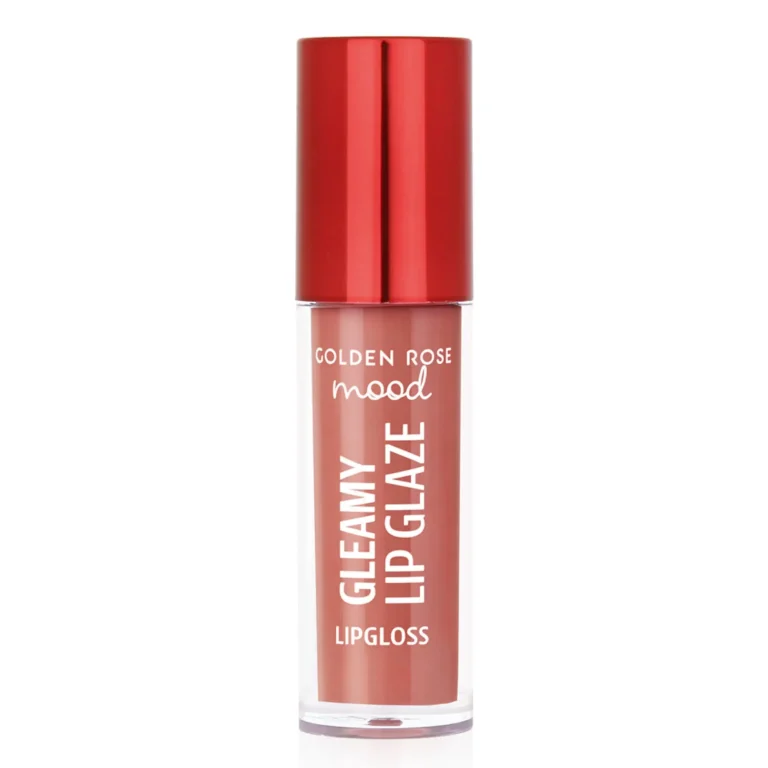 لیپ گلاس گلدن رز مدل Mood Gleamy Lip Glaze رنگ Peachy Nude شماره 202