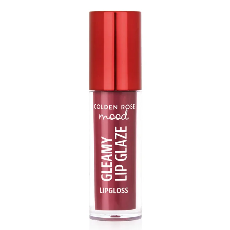 لیپ گلاس گلدن رز مدل Mood Gleamy Lip Glaze رنگ Plum Glaze شماره 206