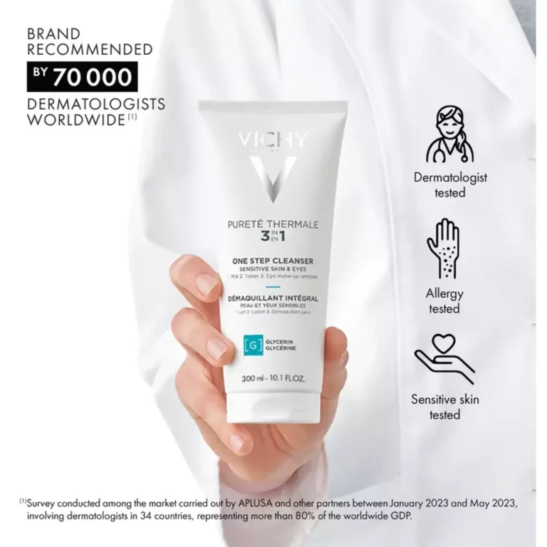 پاک کننده سه کاره صورت ویشی مدل Pureté Thermale حجم 300ml