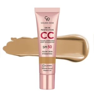کرم پودر گلدن رز مدل Perfector رنگ Caramel شماره 105