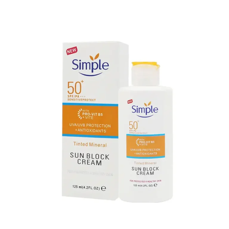 کرم ضد آفتاب سیمپل مدل Tinted Mineral با SPF 50 حجم 125ml